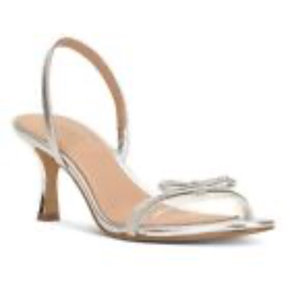 INC International Concepts Silver Crystal Heel